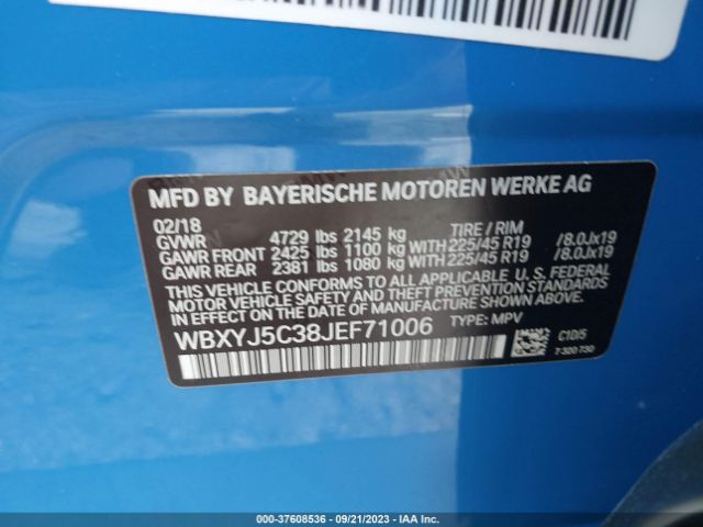 Photo 8 VIN: WBXYJ5C38JEF71006 - BMW X2 