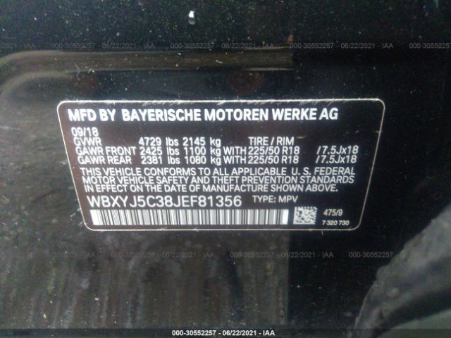 Photo 8 VIN: WBXYJ5C38JEF81356 - BMW X2 