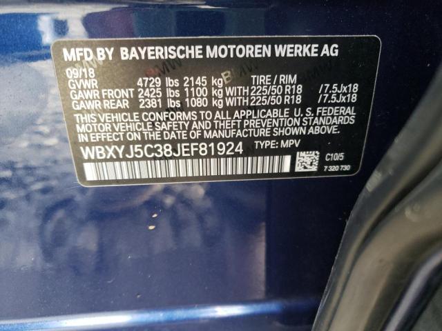 Photo 9 VIN: WBXYJ5C38JEF81924 - BMW X2 XDRIVE2 