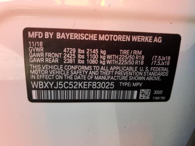 Photo 13 VIN: WBXYJ5C52KEF83025 - BMW X2 XDRIVE2 