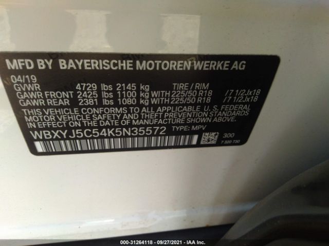 Photo 8 VIN: WBXYJ5C54K5N35572 - BMW X2 