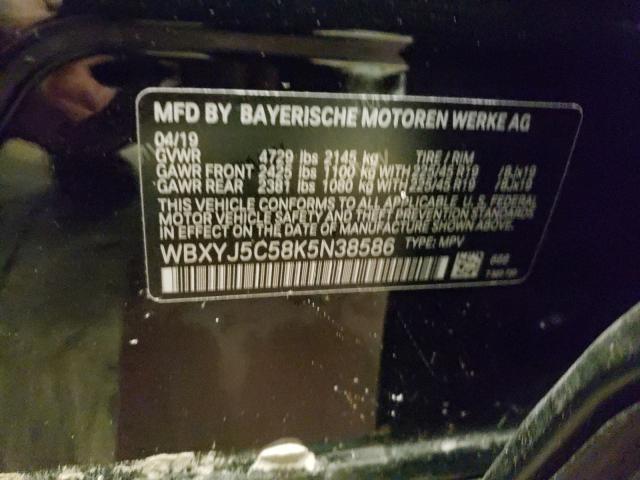 Photo 9 VIN: WBXYJ5C58K5N38586 - BMW X2 XDRIVE2 