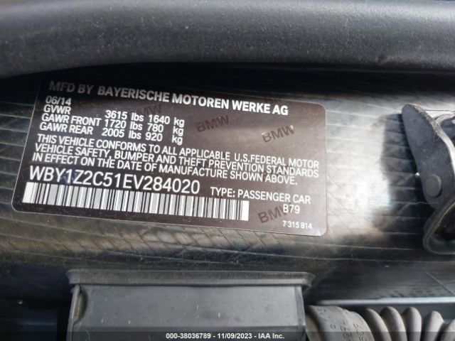 Photo 8 VIN: WBY1Z2C51EV284020 - BMW I3 