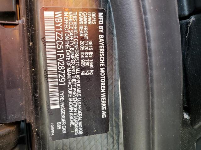 Photo 11 VIN: WBY1Z2C51FV287291 - BMW I SERIES 