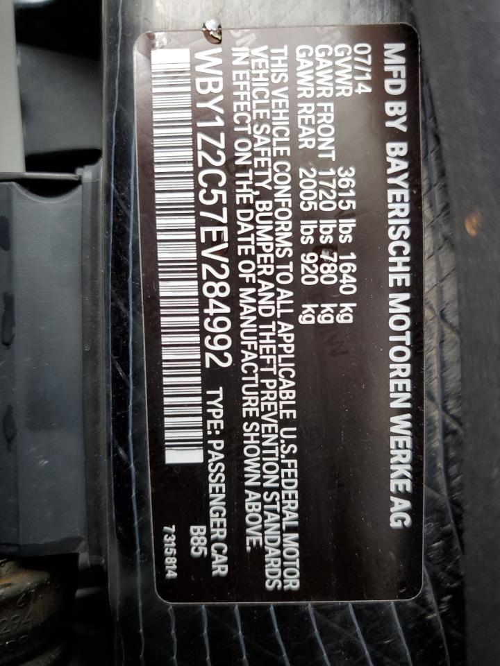 Photo 11 VIN: WBY1Z2C57EV284992 - BMW I3 