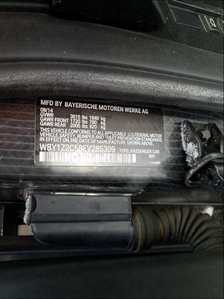 Photo 9 VIN: WBY1Z2C58EV285309 - BMW I3 BEV 