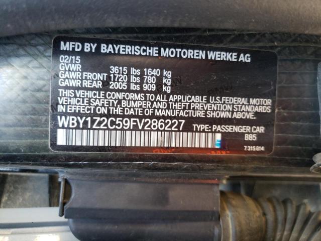 Photo 9 VIN: WBY1Z2C59FV286227 - BMW I3 BEV 