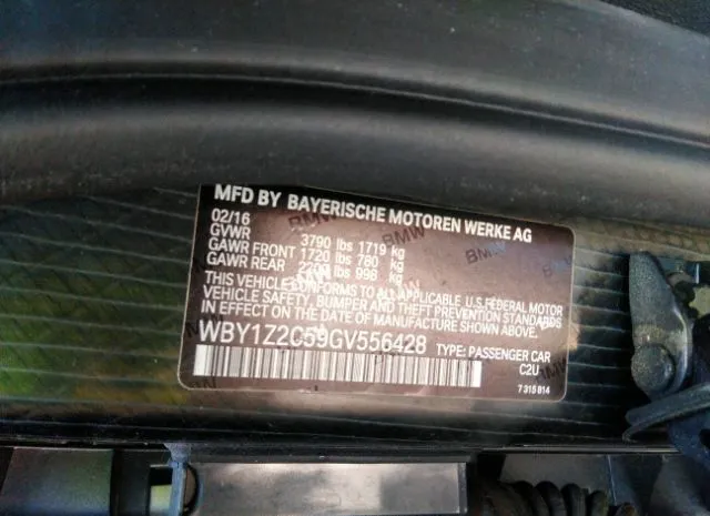 Photo 8 VIN: WBY1Z2C59GV556428 - BMW I3 