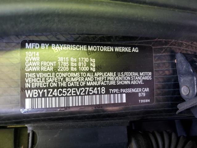 Photo 11 VIN: WBY1Z4C52EV275418 - BMW I3 REX 