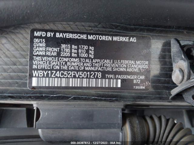 Photo 8 VIN: WBY1Z4C52FV501278 - BMW I3 