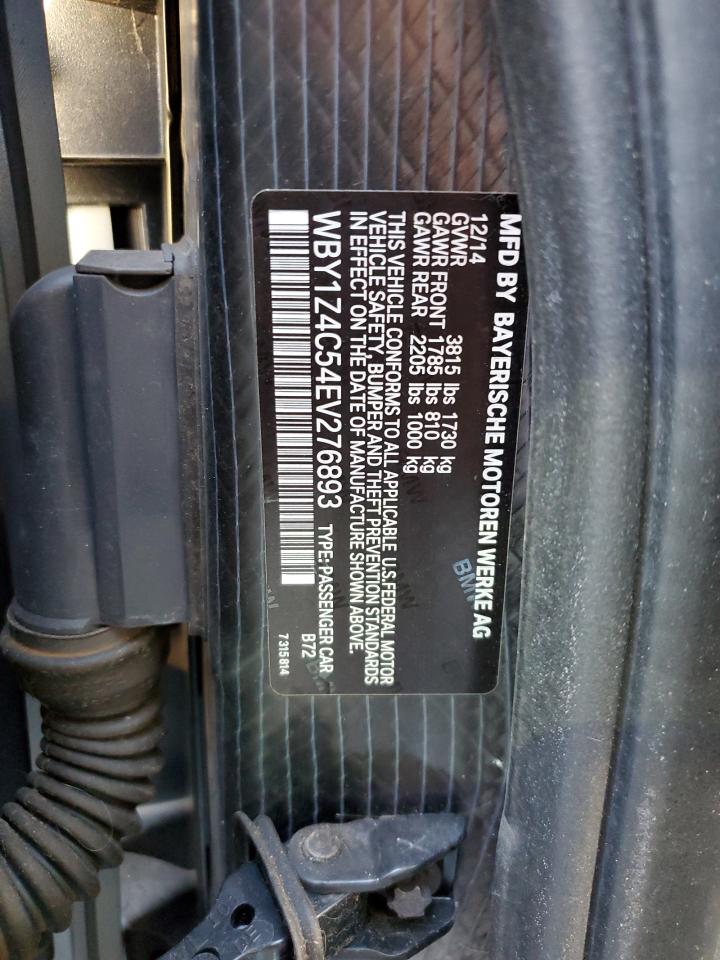 Photo 11 VIN: WBY1Z4C54EV276893 - BMW I3 