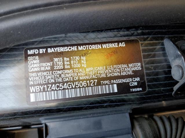 Photo 11 VIN: WBY1Z4C54GV506127 - BMW I SERIES 