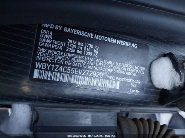 Photo 8 VIN: WBY1Z4C55EV272920 - BMW I3 