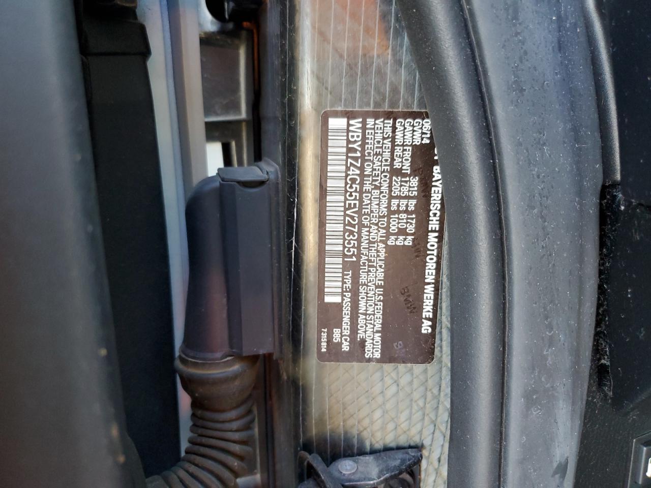 Photo 11 VIN: WBY1Z4C55EV273551 - BMW I3 