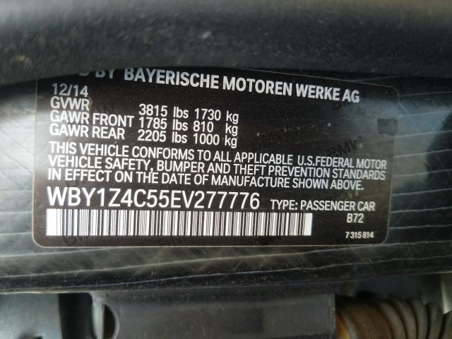 Photo 9 VIN: WBY1Z4C55EV277776 - BMW I3 REX 