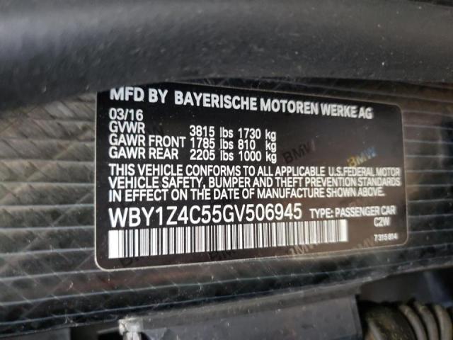 Photo 9 VIN: WBY1Z4C55GV506945 - BMW I3 REX 