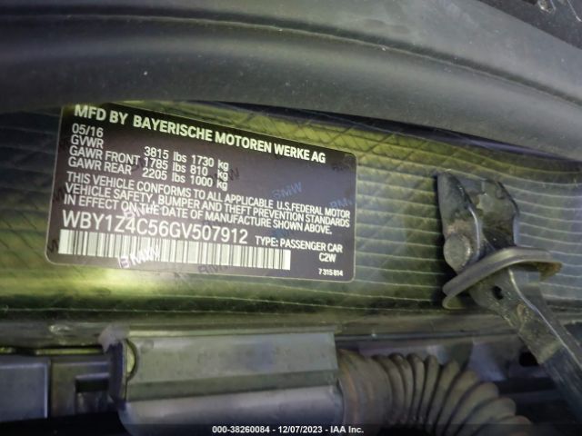 Photo 8 VIN: WBY1Z4C56GV507912 - BMW I3 