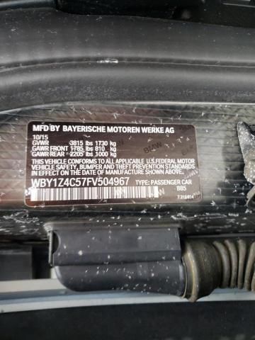 Photo 11 VIN: WBY1Z4C57FV504967 - BMW I3 REX 