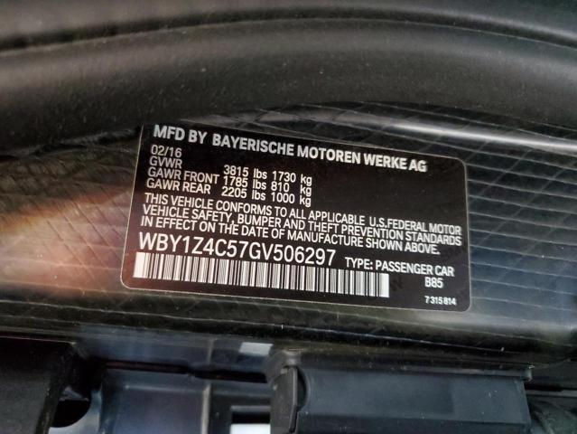 Photo 11 VIN: WBY1Z4C57GV506297 - BMW I3 REX 