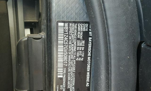 Photo 9 VIN: WBY1Z4C57GV508017 - BMW I3 