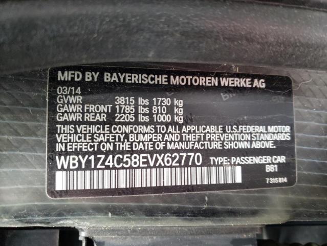 Photo 9 VIN: WBY1Z4C58EVX62770 - BMW I3 REX 