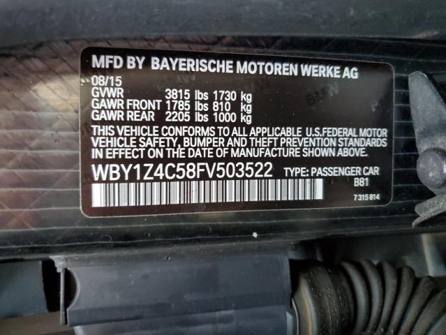 Photo 11 VIN: WBY1Z4C58FV503522 - BMW I SERIES 