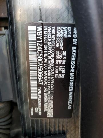 Photo 12 VIN: WBY1Z4C58GV506647 - BMW I3 REX 