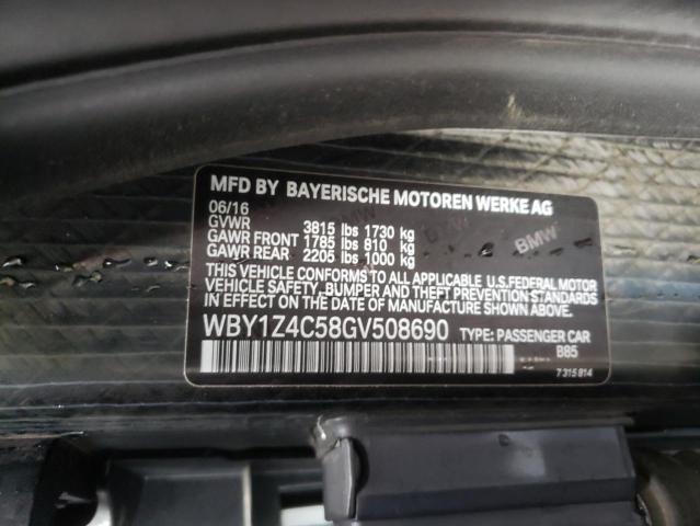 Photo 11 VIN: WBY1Z4C58GV508690 - BMW I3 REX 