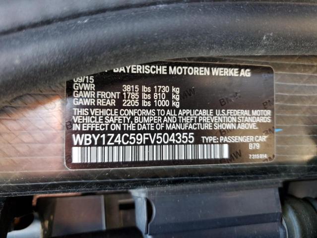 Photo 11 VIN: WBY1Z4C59FV504355 - BMW I3 REX 