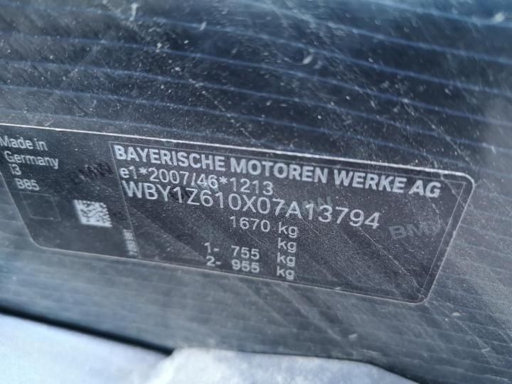 Photo 12 VIN: WBY1Z610X07A13794 - BMW I3 