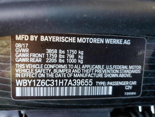 Photo 11 VIN: WBY1Z6C31H7A39655 - BMW I SERIES 