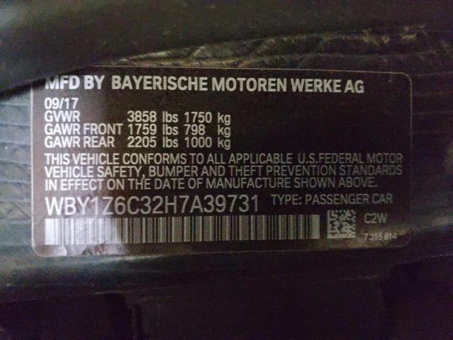 Photo 11 VIN: WBY1Z6C32H7A39731 - BMW I SERIES 