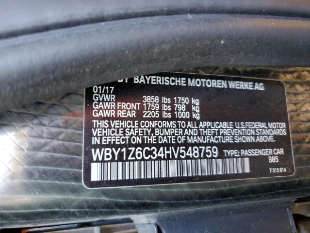 Photo 12 VIN: WBY1Z6C34HV548759 - BMW I3 