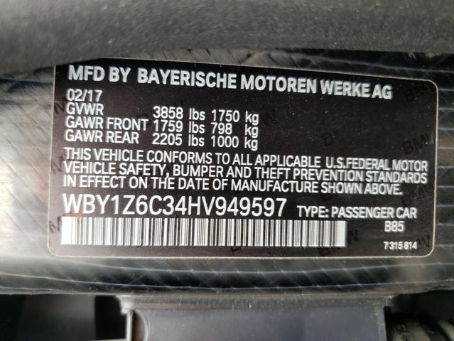 Photo 12 VIN: WBY1Z6C34HV949597 - BMW I3 