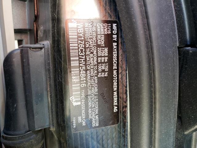 Photo 11 VIN: WBY1Z6C37HV548416 - BMW I3 BEV 