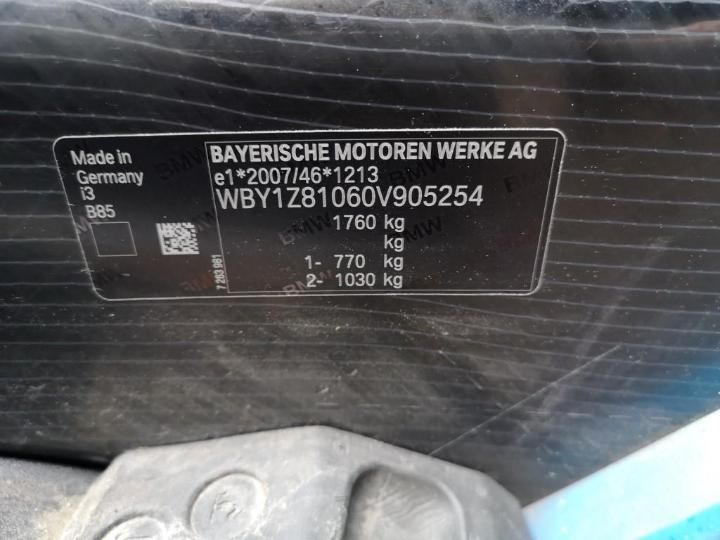 Photo 12 VIN: WBY1Z81060V905254 - BMW I3 