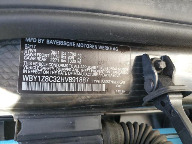 Photo 12 VIN: WBY1Z8C32HV891887 - BMW I3 REX 