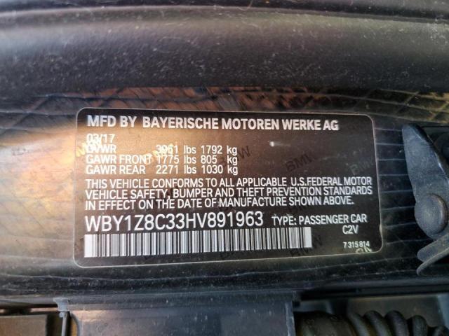 Photo 12 VIN: WBY1Z8C33HV891963 - BMW I3 REX 