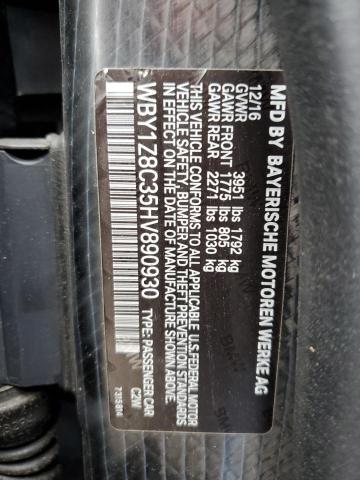 Photo 9 VIN: WBY1Z8C35HV890930 - BMW I3 REX 