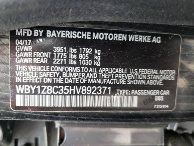 Photo 9 VIN: WBY1Z8C35HV892371 - BMW I3 REX 