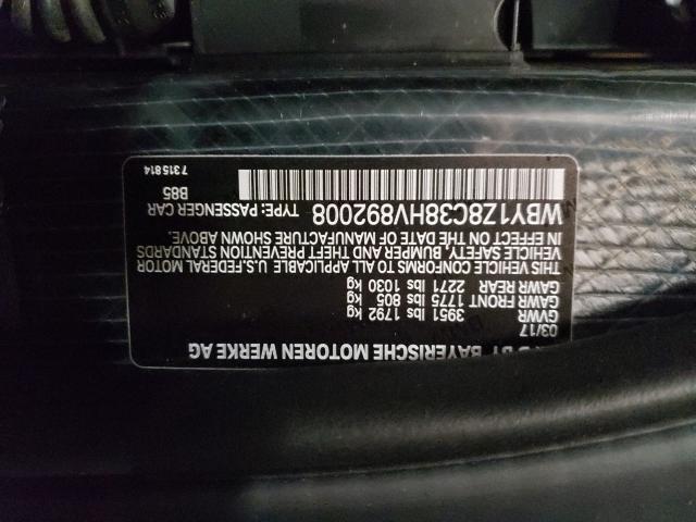 Photo 9 VIN: WBY1Z8C38HV892008 - BMW I3 REX 