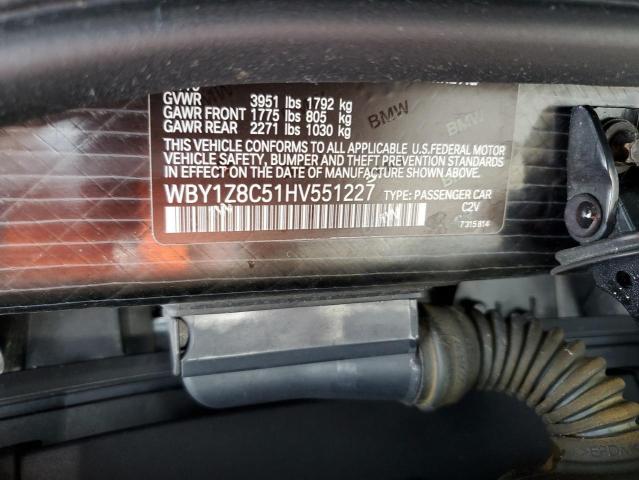 Photo 11 VIN: WBY1Z8C51HV551227 - BMW I3 REX 