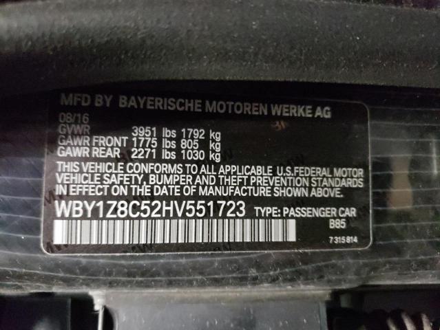 Photo 12 VIN: WBY1Z8C52HV551723 - BMW I3 REX 