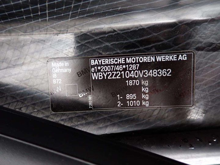 Photo 10 VIN: WBY2Z21040V348362 - BMW I8 