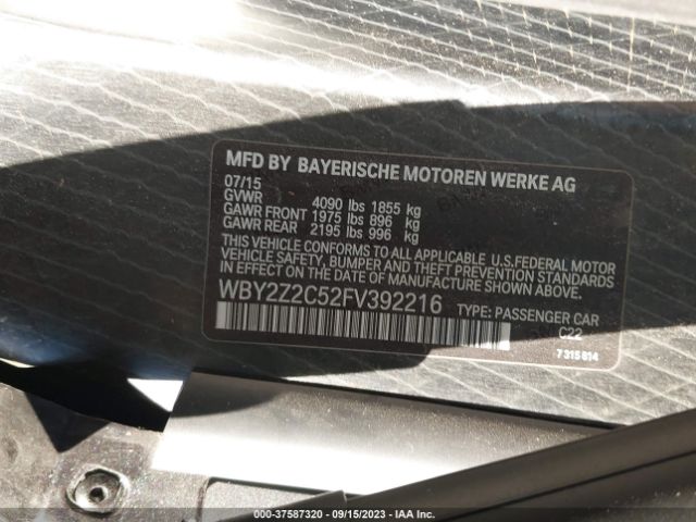 Photo 8 VIN: WBY2Z2C52FV392216 - BMW I8 