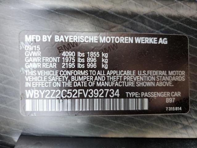 Photo 11 VIN: WBY2Z2C52FV392734 - BMW I SERIES 