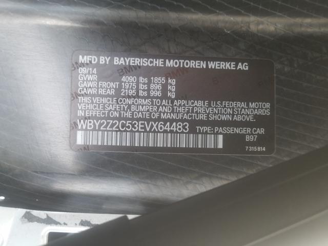 Photo 9 VIN: WBY2Z2C53EVX64483 - BMW I8 