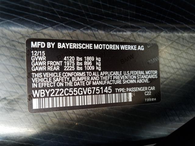 Photo 9 VIN: WBY2Z2C55GV675145 - BMW I8 