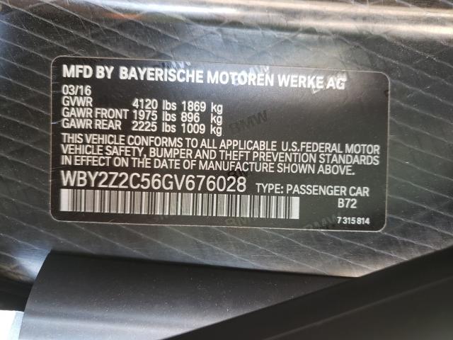 Photo 9 VIN: WBY2Z2C56GV676028 - BMW I8 