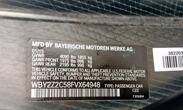 Photo 9 VIN: WBY2Z2C58FVX64948 - BMW I8 